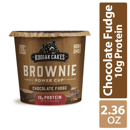 Kodiak Cakes Power Cup, Chocolate Fudge Brownie with 10g Protein, 2.36 oz