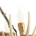 thumbnail image 5 of 6 Head Rustic Antler Chandelier Farmhouse Hanging Ceiling Light Fixture Dimmable, 5 of 24