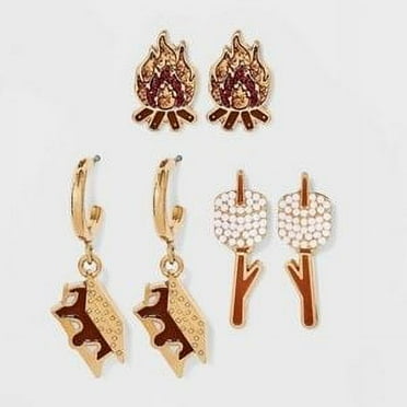 Sugarfix By Baublebar Lets Get Lit 3 Pair Earrings Jewelry Nickel Free