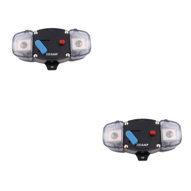 braveheart Plastic Circuit Breaker Portable Detachable Resettable Automobile Yacht Audio for Amplifier Security Accessories 300A 2Set