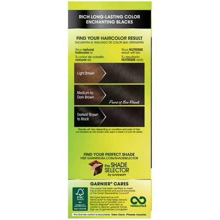 Garnier Nutrisse Nourishing Hair Color Creme Blacks 20 Soft Black Garnier Nutrisse Nourishing Hair Color Creme Blacks 20 Soft Black Tea 1 Kit