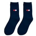 thumbnail image 2 of Naierhg Thermal socks Autumn Winter Funny Cartoon Solid Color Elastic Cotton Middle Tube Crew Socks Black, 2 of 8
