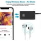 thumbnail image 4 of Transmisor y receptor Bluetooth 5.0, adaptador de audio inalámbrico 2 en 1 de 3,5 mm, aptX de baja latencia, para TV, auriculares, PC, equipo de música doméstico y altavoces., 4 of 5