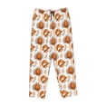 thumbnail image 4 of Goofa Cute Squirrel Printed Soft Pajama Pants for Women, Wide Leg Comfy Casual Lounge Yoga Pants-, 4 of 9