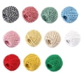 thumbnail image 2 of facefd 1.5mm 100m Cotton Thread Double Colors Cord Handicraft Woven String Strap Rope Wire DIY Supplies, 2 of 9