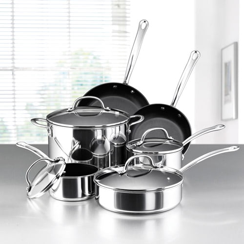 KitchenAid 10-pc. Stainless Steel Cookware Set, Color: Silver - JCPenney in  2023