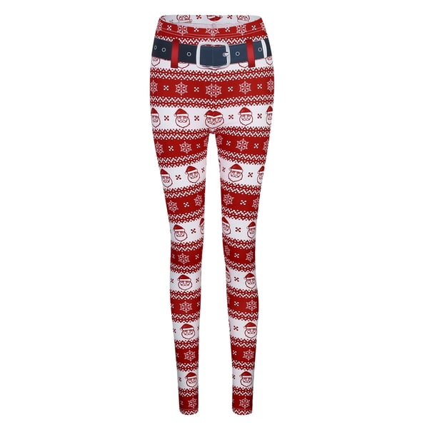 MKLEKYY Leggings push up mujer Pantalones de yoga con estampado navideño para mujer Mallas ajustadas 213