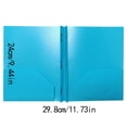 thumbnail image 3 of PP Tadpole clip double bag folder American Report clip Plastic file bag Store folding folder, 3 of 5
