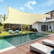 thumbnail image 1 of Toldo de sombra para exteriores Red de sombrilla de HDPE con ojales | Toldo de bloque UV de 118x118 pulgadas para pérgola patio invernadero piscina jardín | Cubierta superior beige transpirable, 1 of 7