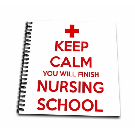 3dRose Keep Calm You Will Finish Nursing School - Mini Notepad, 4 by 4-inch