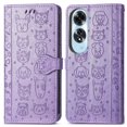 thumbnail image 1 of Funda Cartera FOXDOCK para OPPO A60 4G , Flip PU con Relieve de Gatos y Perros, Tarjetero y Soporte, 1 of 6