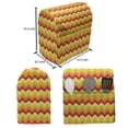 thumbnail image 4 of Yellow Chevron Stand Mixer Cover, Arrows Geometric Design in Vibrant Warm Colors Waves Classical, Kitchen Appliance Organizer Bag Cover with Pockets, 5 Quarts, Red Apricot Marigold, by Ambesonne, 4 of 4