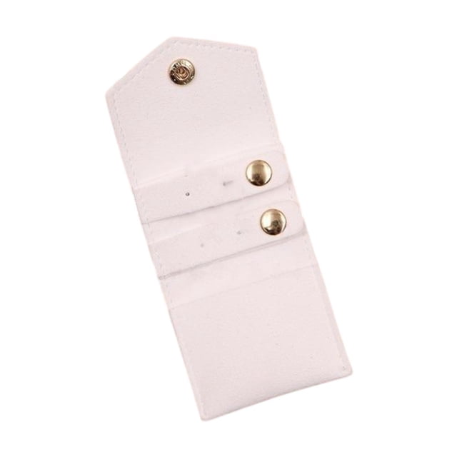 Organizador de joyas, estuche de joyería, Mini rollo de joyería de cuero PU multifuncional, bolsa de almacenamiento de joyas para broches, anillos y