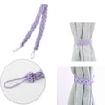 thumbnail image 4 of 4pcs Curtain Tieback 23" Holdback Decorative Rope Curtain Holders, Purple, 4 of 7
