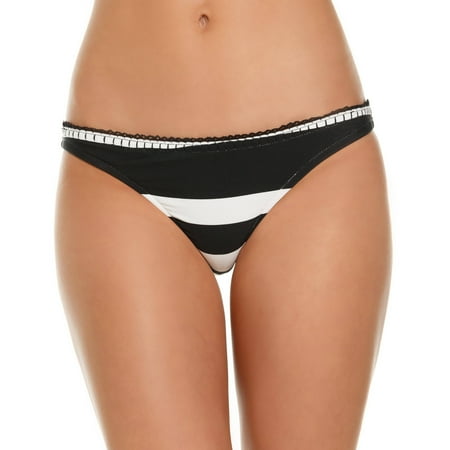 Plaid Womens Swimsuit Bottoms - Women's Cabana Stripe Hipster Swimsuit Bottom