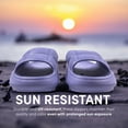 thumbnail image 4 of GKL Trend Helios Sandals with Flexible, Non-Slip, & Waterproof Material for Women, Men, Children, One Buckle Rubber Unisex Eva Sandals for Summer - Lilac, 4 of 7
