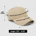 thumbnail image 4 of TOPTIE 6 Panel Baseball Cap - Cotton Outdoor Hat for Sports, Sun, Daily Wear, Grey Classic Cap for All Occasions, 4 of 8