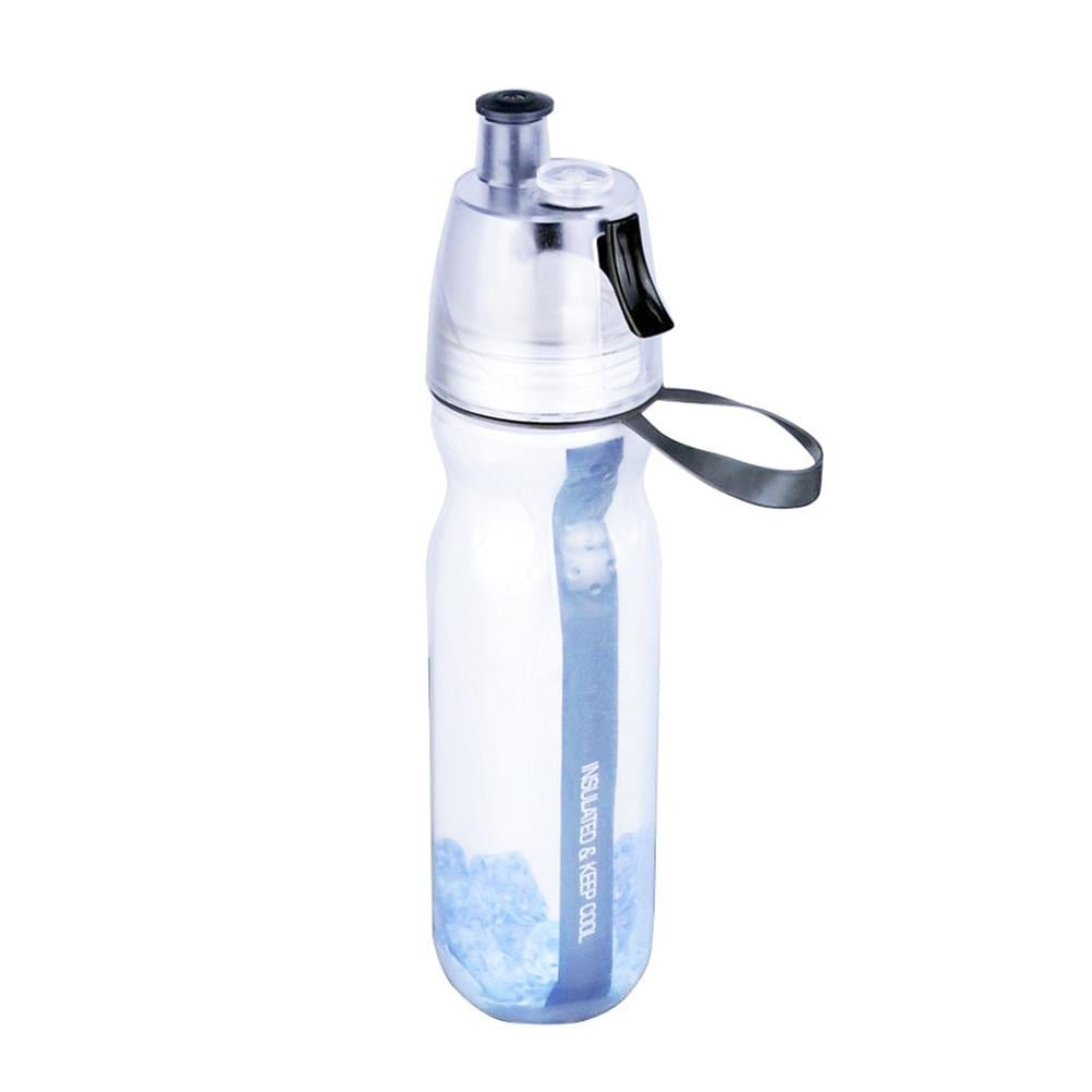BPA-Free and Non-Toxic Misting Water Bottle Unique Mist Lock Design Portable Insulated Sports Water Bottle Cycling Drinking Bottles Cups with Mist Sprayer for Outdoor Sport Hydration 