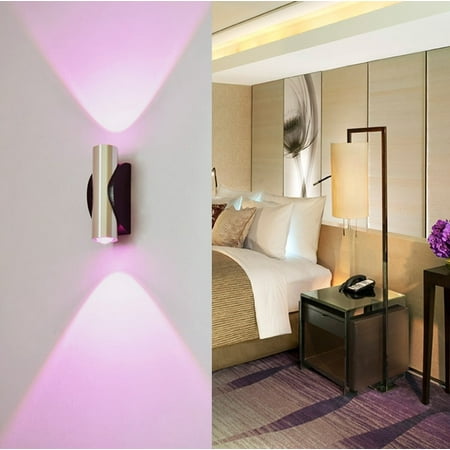 

LED Wall Lamp TV Background Wall Decorative Light Background Wall Decorative Light Up Down Wall Mount Lamp Living Room Hallway Decor Purple