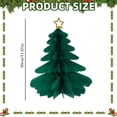 thumbnail image 3 of 1Pc Christmas 3D Honeycomb Paper Ornaments, Hanging Tree Paper Decorations, Foldable Paper Snowflake Hanging Decor, Winter Holiday Ceiling Hangings, Xmas Paper Craft Party Supplies, 3 of 7