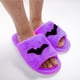 thumbnail image 4 of Guardurnaity Zapatillas de espuma viscoelástica con cara divertida de 25CM, suela impermeable antideslizante, zapatos de casa de murciélago de calabaza de Calzado Violeta Guardurnaity AP007252-01, 4 of 6