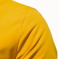 thumbnail image 5 of JUUYY Men's Autumn and Winter Stand Collar Casual Zipper Jacket Outdoor Sports Coat Windbreaker Solid Color Jacket Yellow L, 5 of 9