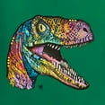thumbnail image 2 of Dean Russo Raptor Animal Lover Womens Graphic Long Sleeve T-Shirt, Kelly, X-Large, 2 of 6