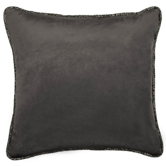 Luminous Piping Border Pillow - 24" - Charcoal