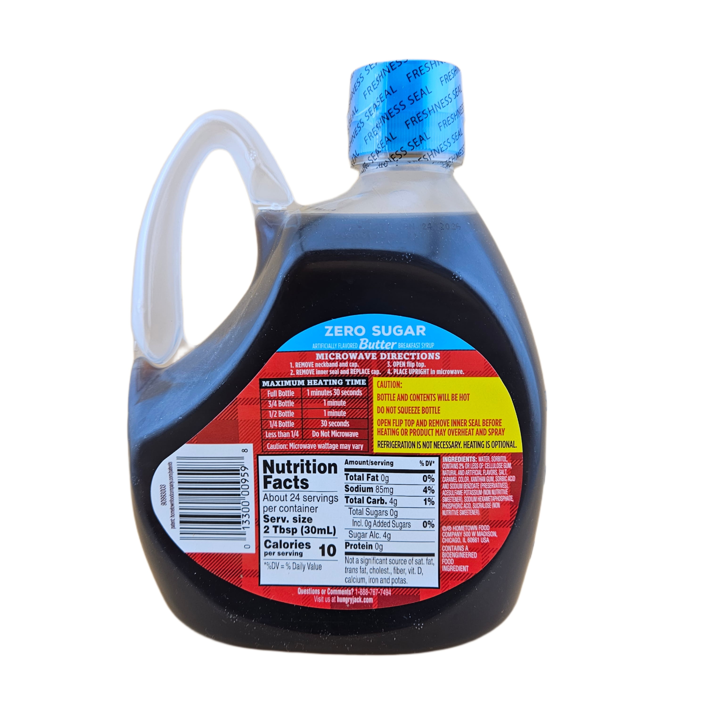 Hungry Jack Sugar Free Pancake Syrup, Butter Flavored, 27.6 oz (2