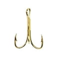 thumbnail image 4 of Eagle Claw 376A-12 2X Treble Hook, Gold, Size 12, 5 Pack, 4 of 10