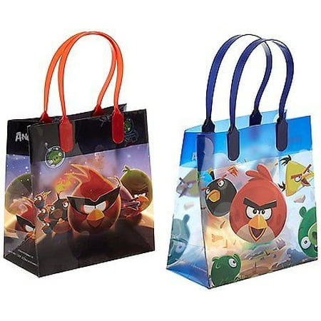 First Birthday Loot Bags - 12PCS Angry Birds Authentic Licensed Goodie Party Favor Gift Birthday Loot Bags