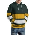 thumbnail image 5 of Green Gold Stripes Men's Women New Sweatshirt Hoodie Men's Plus Size Sweatshirt Hooded Sweatshirt 3d Printed Street Men's Cloth, 5 of 6