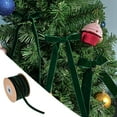 thumbnail image 2 of Green Velvet Ribbon Velvet Fabric Vintage Ribbon for Christmas Tree, Gift Wrapping, Flower Bouquet, Wreath Decorations, Bow Making (Green), 2 of 7