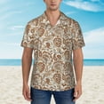 thumbnail image 2 of Susaid Indian Paisley1 Print Hawaiian Shirts for Men Women,Hawaiian Summer Short-Sleeve Casual Relaxed-Fit Button-Down,3X-Large, 2 of 7