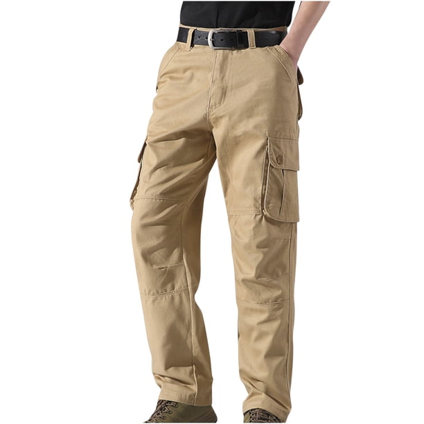 Pantalones largos para hombre de algodón y lino con cintura elástica, transpirables, cómodos y suaves, para playa, informales.