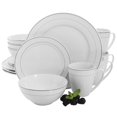 thumbnail image 4 of Gibson Palladine 16 Piece Dinnerware Double Platinum Banded Set, 4 of 5