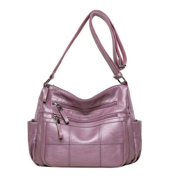 LHSHID Casual Large Capacity Shoulder Bags For Women Mama Shopping Bag Crossbody Purse Soft Pu Leather Handbag Totes bolsa feminina