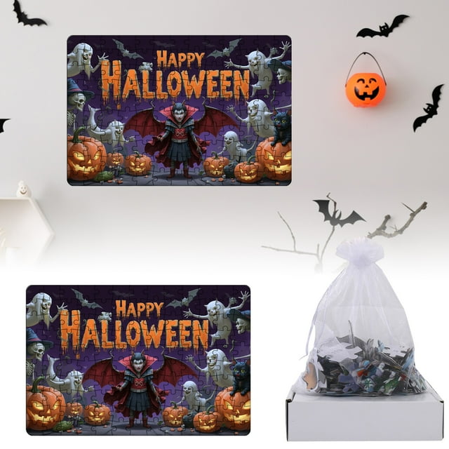 Cqxid Paper Heart Puzzle Under $10 Toys and Hobbies Puzzle Toy Halloween Puzzle Holiday Theme Fun Pattern Adult Children Puzzle Puzzle Toys Halloween Decoration Puzzle