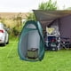 thumbnail image 1 of Cubo de inodoro plegable para exteriores, para viajes de camping, senderismo (verde militar), 1 of 6