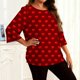 thumbnail image 2 of TaTaai Gradient Plus Size Long Sleeved T-shirt, Women's Round Neck Lightweight Top, All Seasons Garment, Casual Daily Party Dating Work Home Vacation Birthday Outfit, Hand Wash Gift, 2 of 6