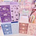 thumbnail image 2 of Sanrio Hello Kitty caja de almacenamiento kawaii Anime lindo dibujos animados Cinnamoroll cosmético dormitorio almacenamiento y caja de organización chica a, 2 of 4