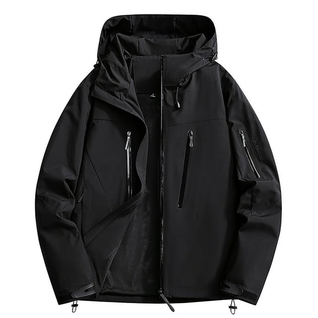 WRKEKC Women's Waterproof Windproof Jacket Lightweight Spring Fall Workwear Coat Long Sleeve Outdoor