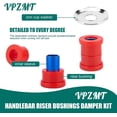 thumbnail image 3 of VPZMT Kit de amortiguador de bujes elevadores de manillar de poliuretano para Harley Davidson Big Twin Dyna 1973-2018 Sportster 1973-2003 (estilo-rojo), 3 of 5