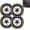 Yellow, variant on Tire Lettering Stickers 4 or 8 Pack, 3D Wheel Sidewall Decals for Cars and Motorcycles