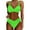Green, variant on Women Two Piece Bathing Suits Push Up Bikini Set Swimsuit Vintage Swimwear