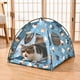 thumbnail image 1 of ZK20 Pet Dog Tent House Floral Print Enclosed Cat Tent Bed Indoor Folding Portable Comfortable Kitten Bed Kennel For Small Pets ShopWise Round, 1 of 16