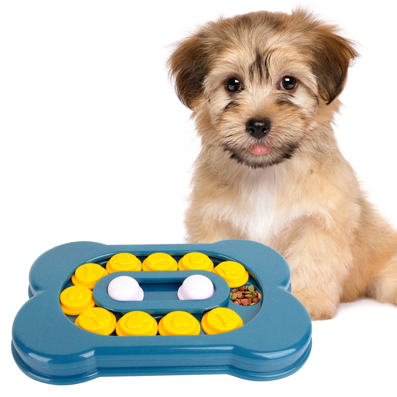TWINKOPAT dog puzzle treat toy, interactive toy for puppy small medium  breed dogs, treat dispensing ball