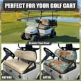 thumbnail image 5 of Binienty Highland Cow Golf Cart Seat Protective Covers Easy Installation Blue Floral Universal Golf Cart Front Bench and Backrest Covers Set Suits EZGO Club 2-Seat Golf Carts, 5 of 8