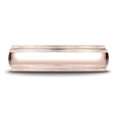 thumbnail image 2 of Benchmark� 14k Rose Gold 6mm Slightly Domed Standard Comfort-fit Wedding Band / Ring With Double Milgrain, 2 of 7