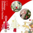 thumbnail image 2 of Adornos de árbol de Navidad tejidos TQEHS Colgante rojo y blanco 1 pieza, 2 of 6